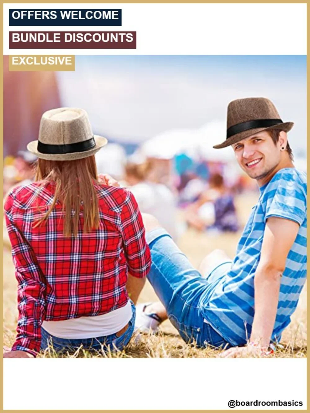 Straw Trilby Sun Hat for Men Women Summer Beach Party 1920s Short Brim